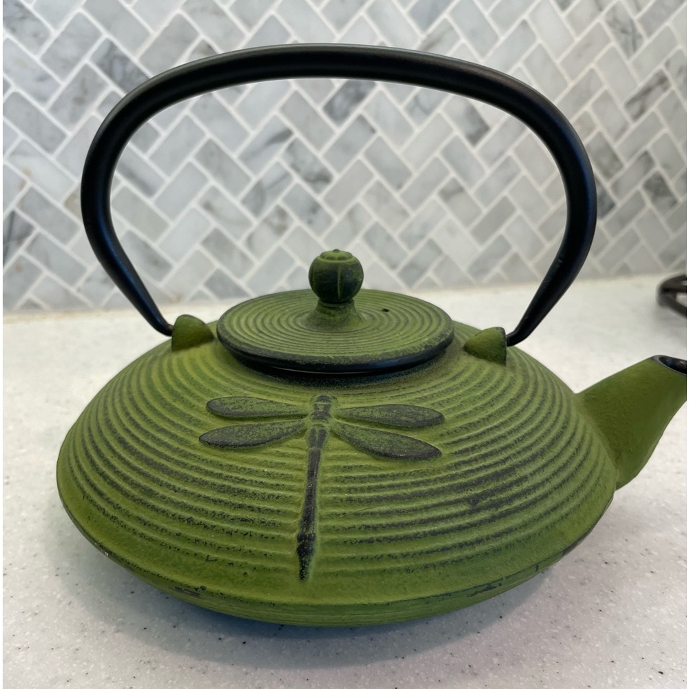 New Cast Iron Dragonfly Teapot
